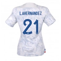 Camisa de time de futebol França Lucas Hernandez #21 Replicas 2º Equipamento Feminina Mundo 2022 Manga Curta